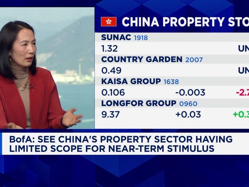 China’s property sector ailing, but BofA sees some silver linings